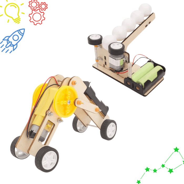 STEM Box – Worm Robot & Ping Pong Shooter | Fun DIY Projects for Kids