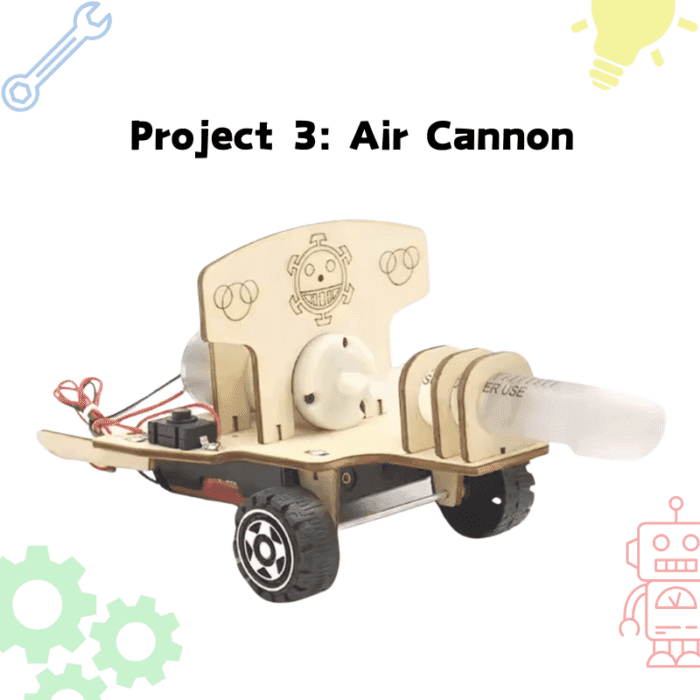 Advanced Engineering Subscription Box C Air Cannon STEM project for kids