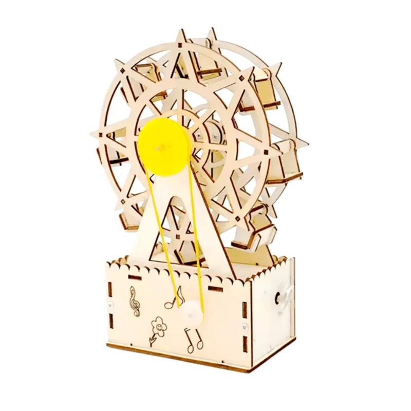 Advanced Musical Ferris Wheel STEM project for kids with moving parts and sound