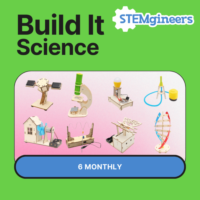 Build It Science Subscription 6-Month STEM kit for kids with fun science projects