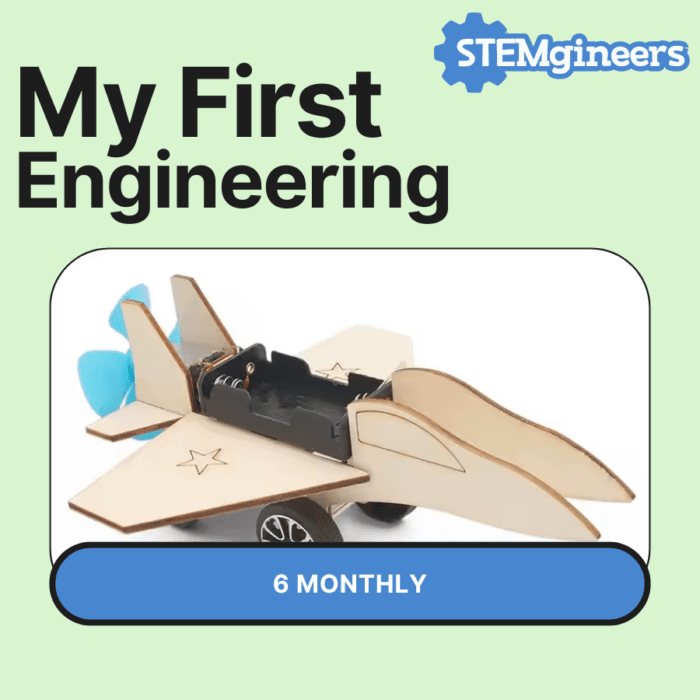 My First Engineering Subscription 6-Month STEM kit for kids with beginner-friendly projects
