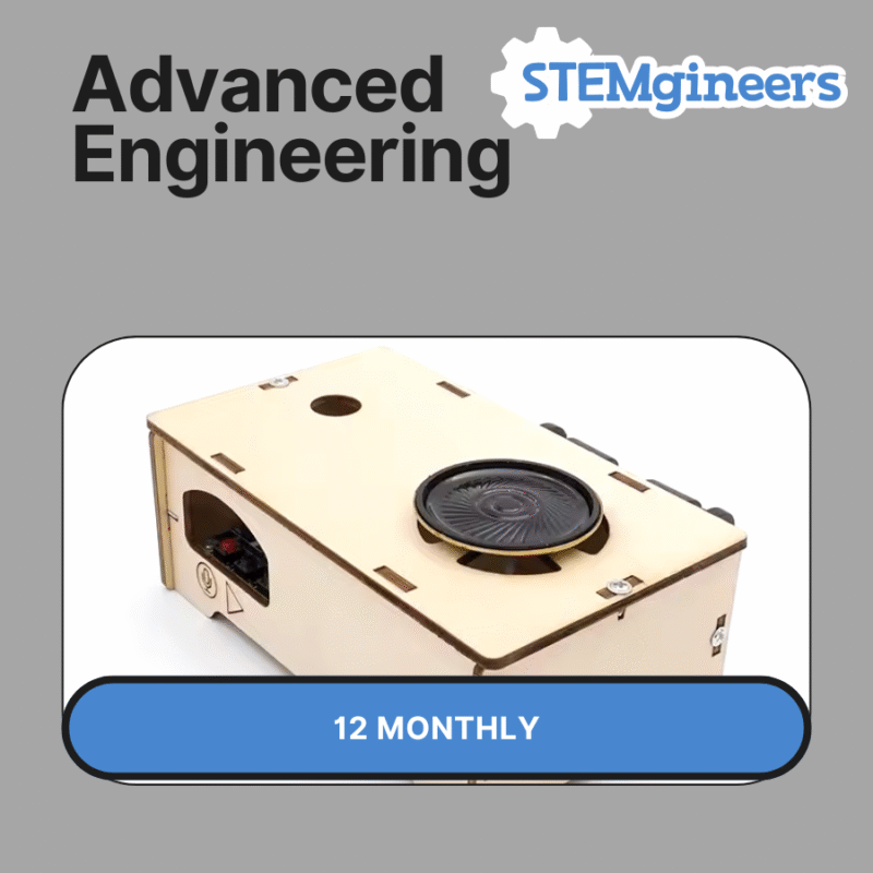 STEMgineers Advanced Engineering Subscription 12-Month STEM kit for kids with challenging engineering projects