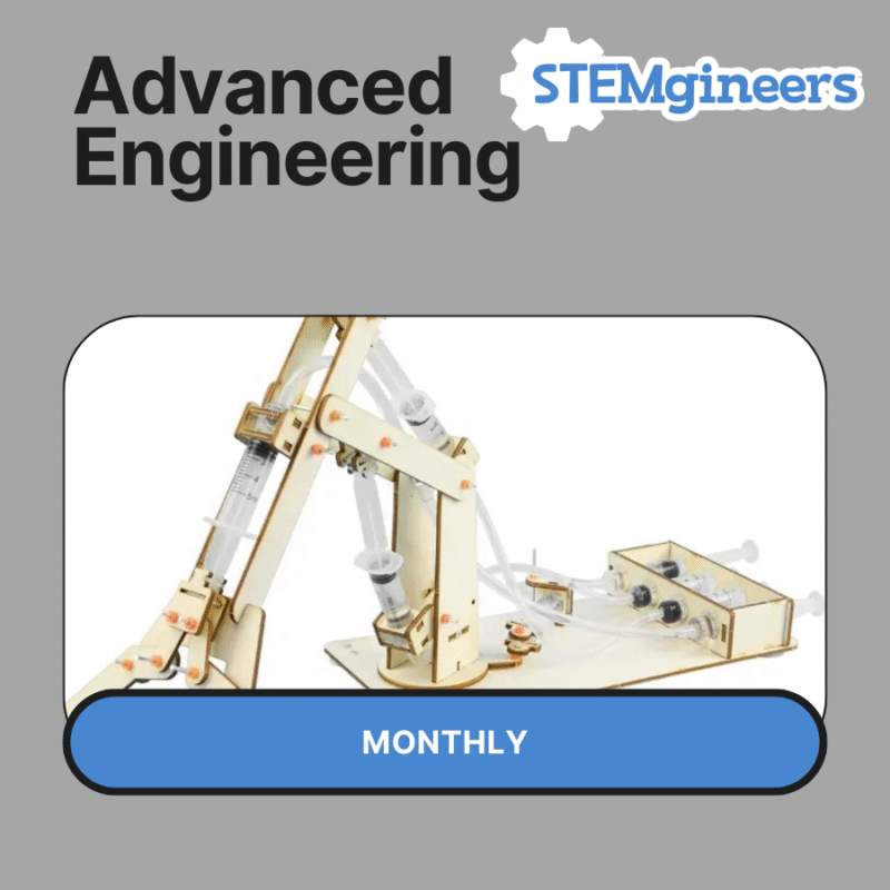STEMgineers Advanced Engineering Subscription Monthly STEM kit for kids with challenging projects