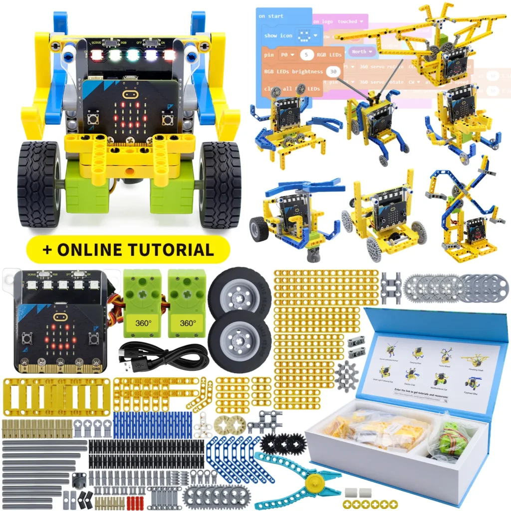 My First Robotics Kit - 8-in-1 Micro:bit Robot Builder
